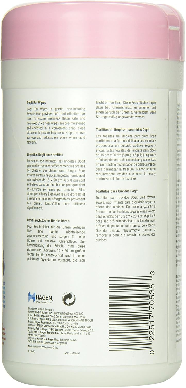 Dogit 70535 Clean Ear Wipes