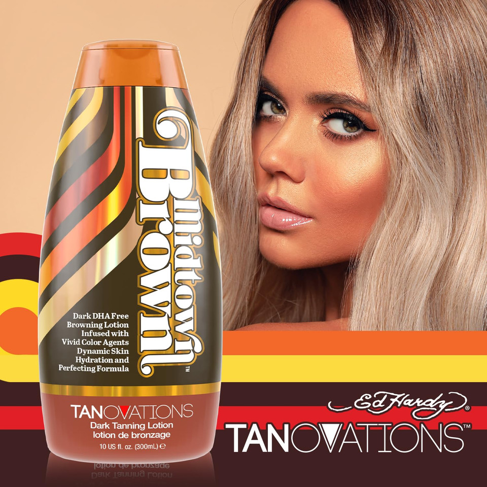 Tanovations Midtown Brown - Antioxidant Rich Radiance Boosting Dark Dha Free Browning Dark Tanning Lotion