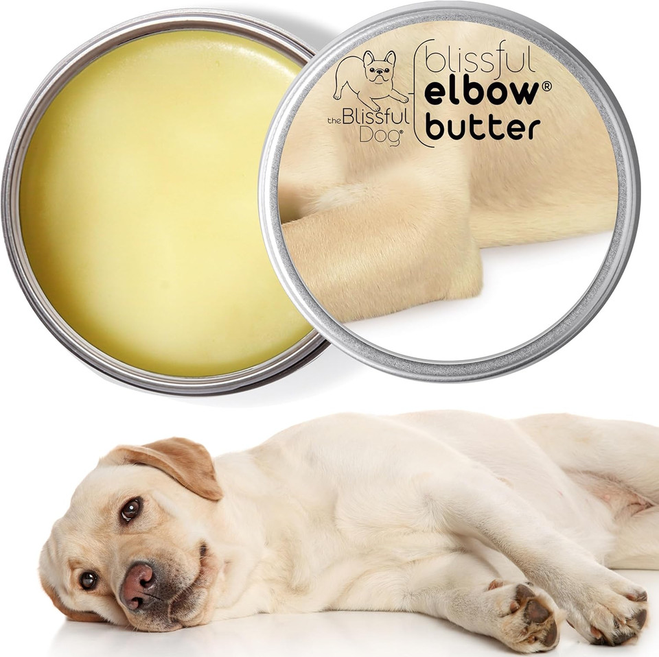 The Blissful Dog Elbow Butter, Moisturizer For Dry, Cracked Elbow Calluses, Versatile Dog Balm, Lick-Safe Elbow Balm For Dogs, 2 Oz