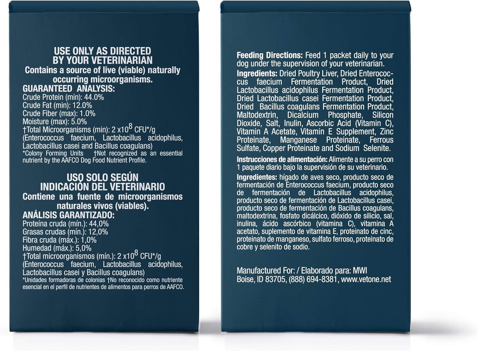 Vetone Advita Probiotic Nutritional Supplement For Dogs - 30, 1 G Packets