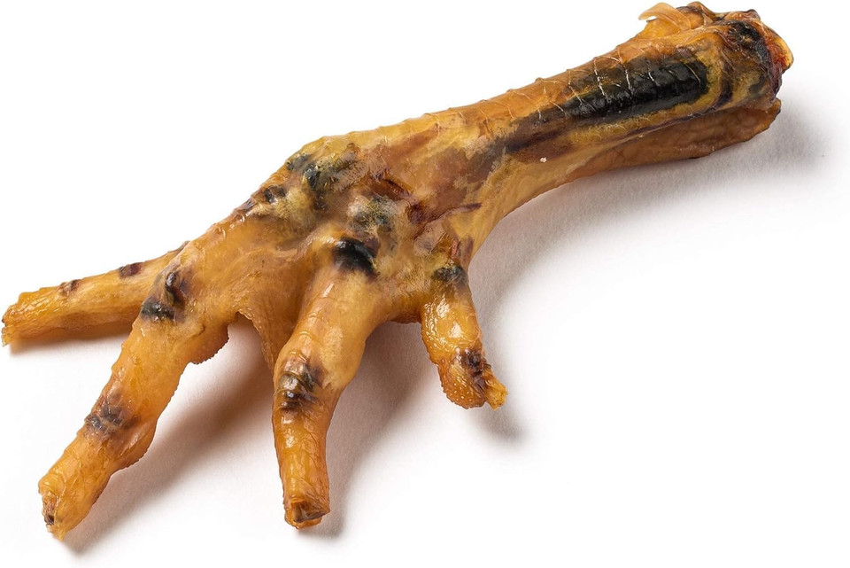 Jack&Pup Dehydrated Chicken Feet For Dogs | All Natural Single Ingredient Dog Treat | Rich In Glucosamine And Chondroitin For Healthy Joints (20 Pack)