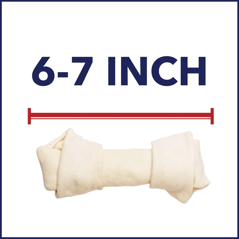 Pet Factory 100% Made In Usa Beefhide 6-7" Assorted (Bones & Rolls) Dog Chew Treats - Natural Flavor, 10 Count/1 Pack