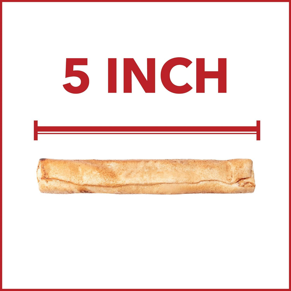 Pet Factory American Beefhide 5" Chip Rolls Dog Chew Treats - Chicken Flavor, 16 Count/1 Pack