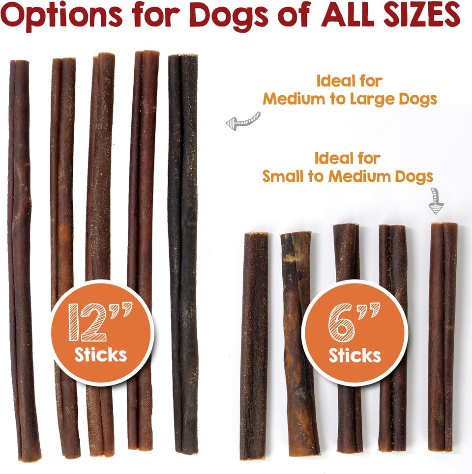 Riley'S 6 Inch Beef Collagen Sticks For Dogs, Collagen Chews For Dogs, Bully Stick & Rawhide Alternative, Long Lasting, No Raw Hide Chews, Single Ingredient Dog Treat- 10 Ct