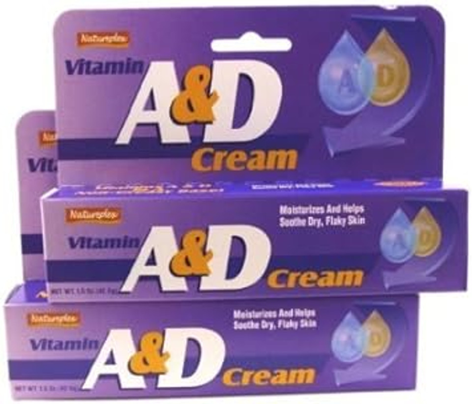 2X Natureplex Vitamin A & D Cream 1.5 Oz Diaper Rash Cuts Burns Chapped Skin Good Product Quality!!