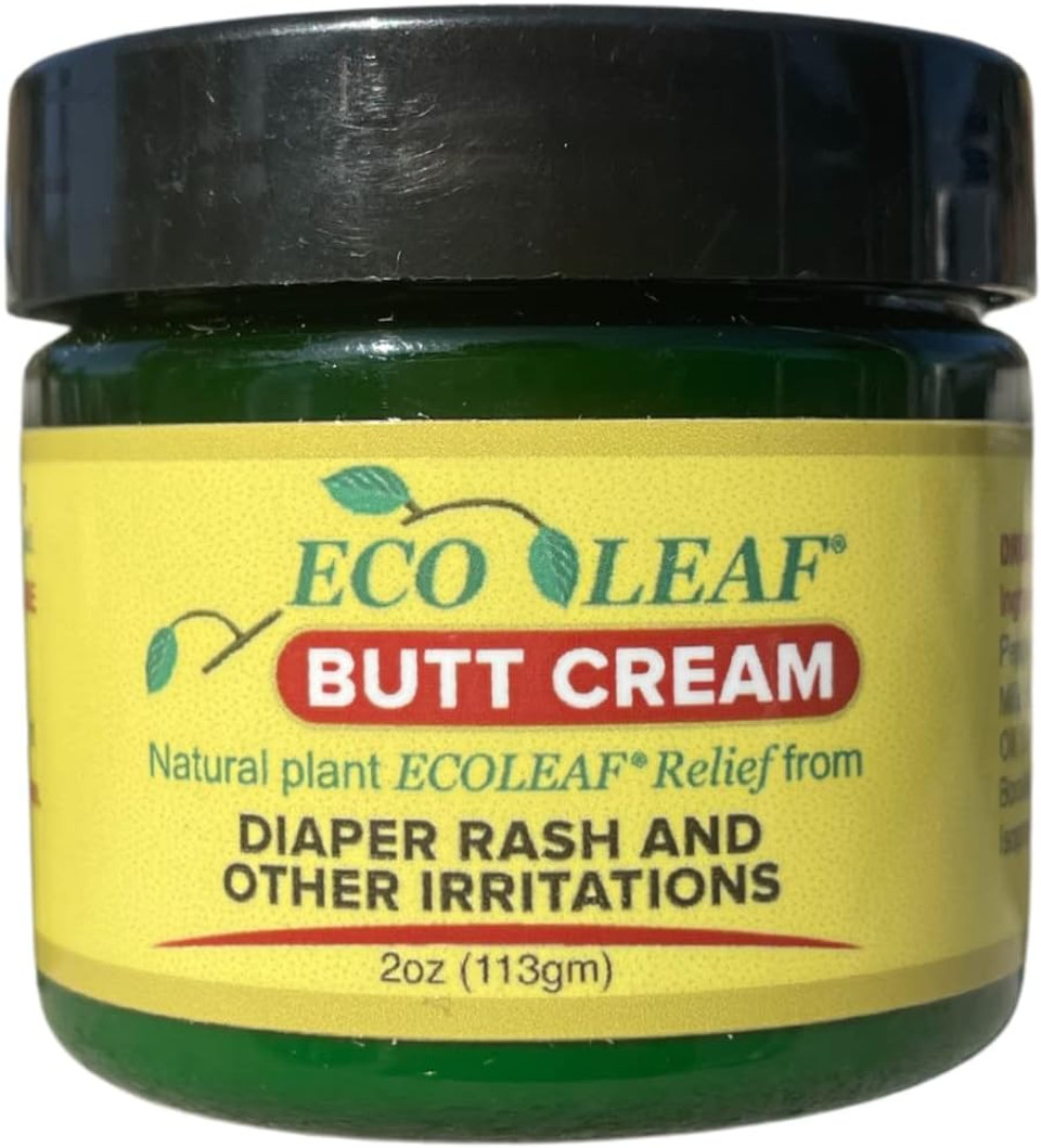 Butt Cream Symptomatic Rash Relief | Made In The Usa With Organic Plant Extracts & Oils | Great For Diaper Rashes, Chafing, Burns, Cuts, Itching | Designed For Babies, Kids, Adults, Athletes