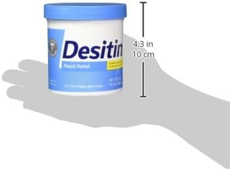 Desitin Rapid Relief Creamy Jar, 16-Ounce (Pack Of 4)