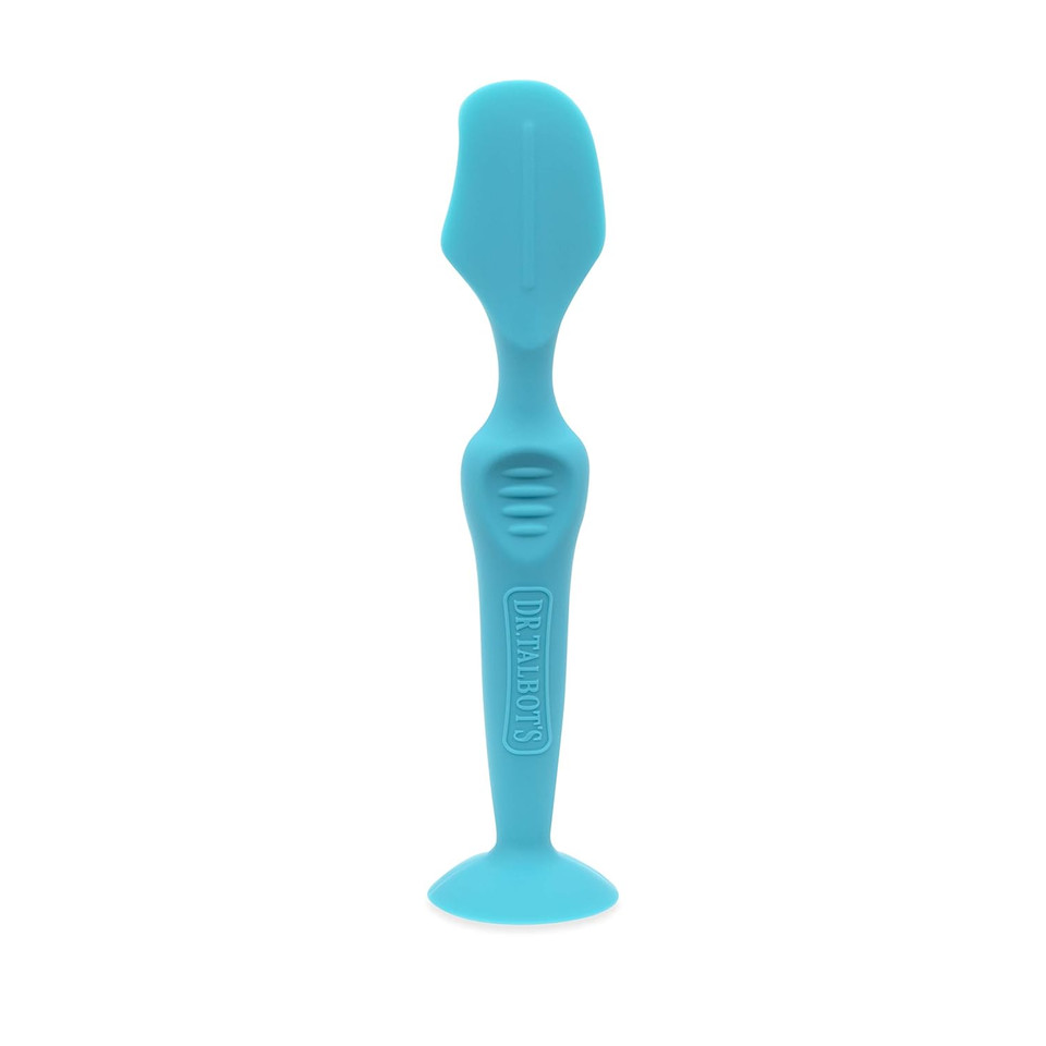 Nuby Dr. Talbots Silicone Diaper Cream Brush With Suction Base, Aqua