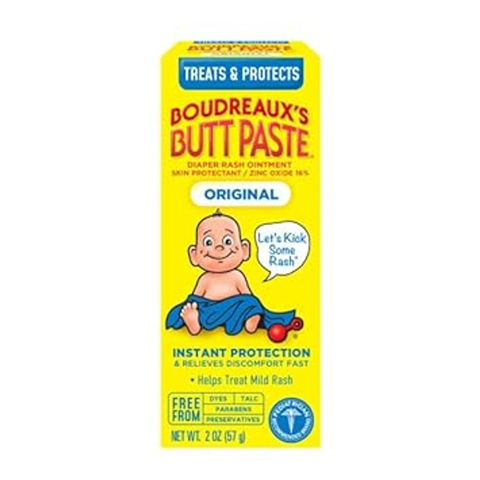 Boudreaux'S Butt Paste, Diaper Rash Ointment, Tube 4 Oz, 2 Count