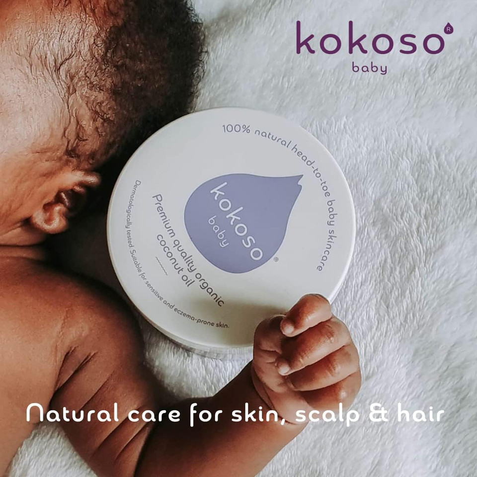 Baby Organic Coconut Oil  Moisturising 100% Natural Baby Oil For Baby Massage, Dry, Sensitive And Normal Baby Skin  168G