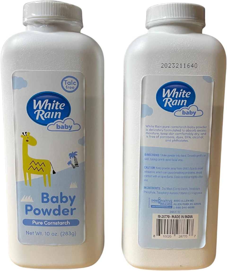 Baby Powder For Sensitive Skin Pure Cornstarch Bpa Paraben And Talc Free With Vitamin E (2-10Oz Bottles)