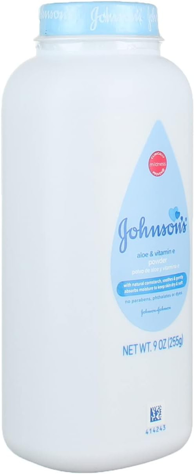 Johnson'S Baby Powder With Naturally Derived Cornstarch Aloe & Vitamin E, Hypoallergenic, 9 Oz (Pack Of 3)