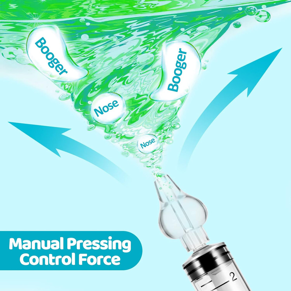 Baby Nasal Aspirator, Sinus Rinse System Professional Baby Nasal Irrigator- Portable Infant Nose Cleaner Quick Rinse Device For Newborn Infants Kids Children- Bpa Free More Convenient, 4 Packs 1