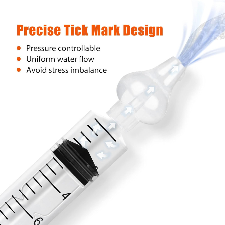 4Pcs Baby Nasal Aspirator, Professional Baby Nasal Irrigator Set, Equipped With Cleaning Brush And Tweezers, Nose Syringe For Mucus Removal Cleans