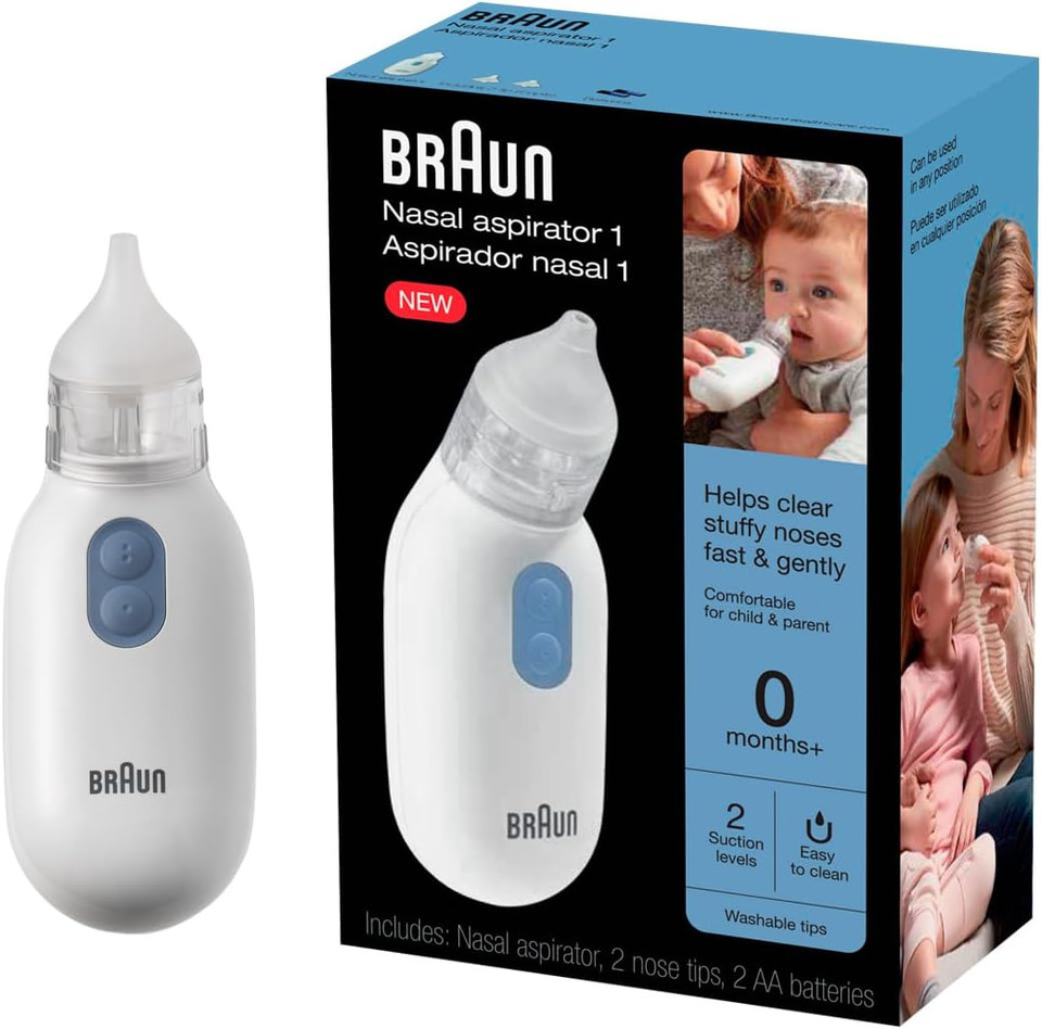 Braun Electric Nasal Aspirator For Newborns, Babies And Toddlers