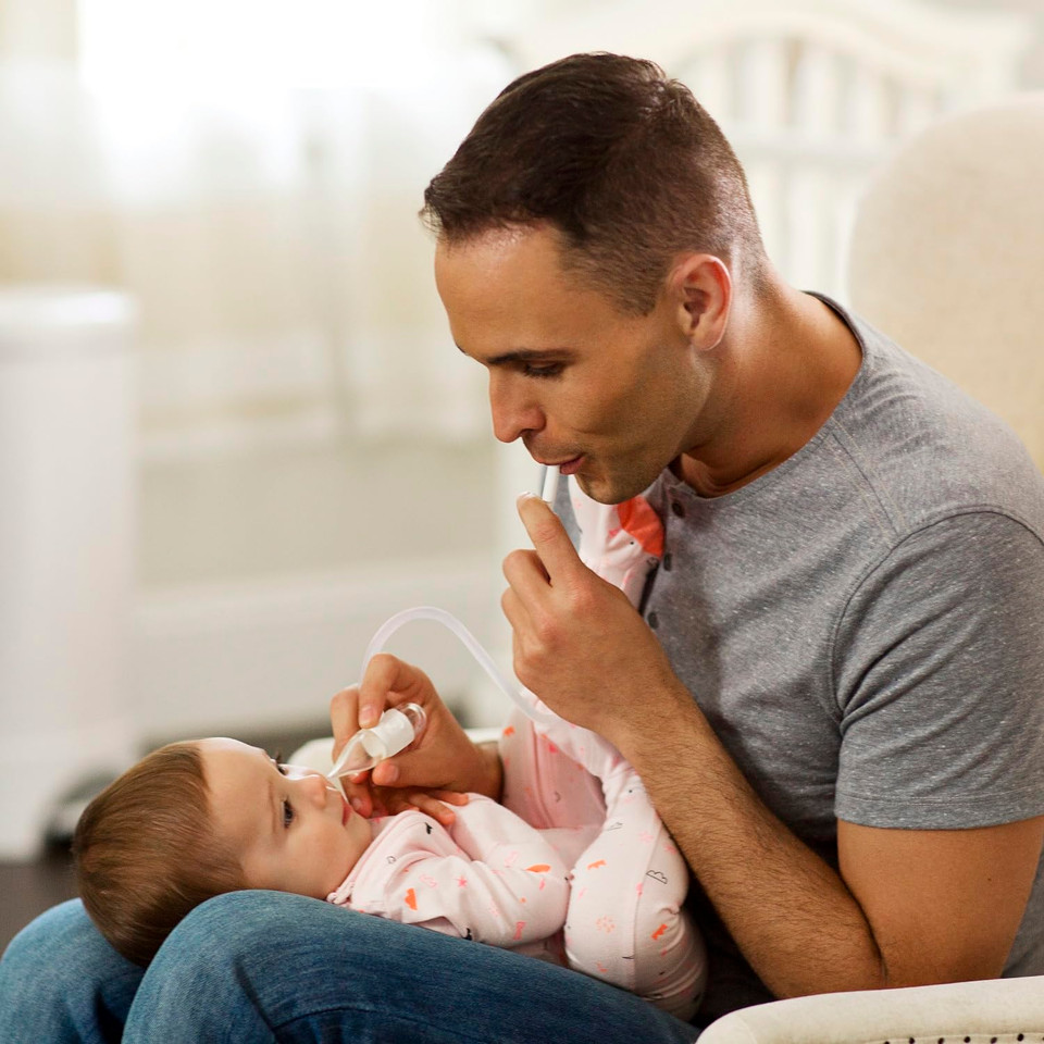 Munchkinã¢Â® Clearnoseã¢Â Baby Nasal Aspirator - No Filters Needed, Gentle Nose Sucker For Baby Snot, Clear/White
