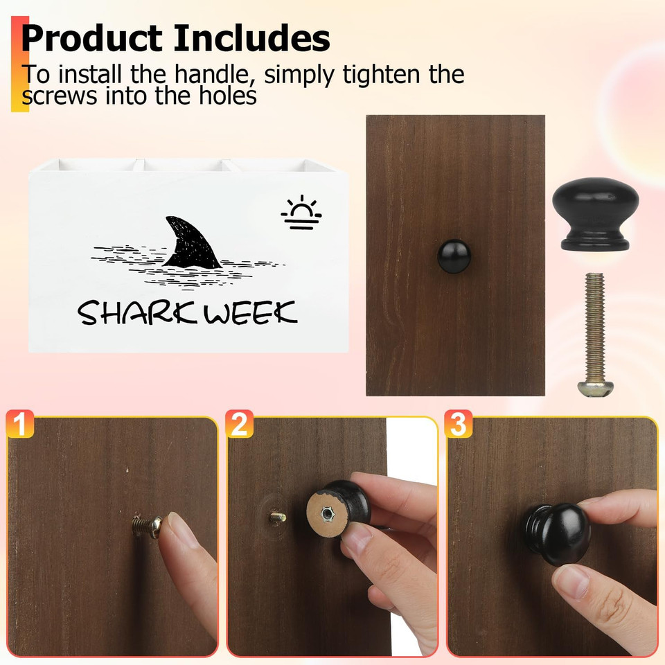 Tampon Holder Shark Week Tampon Storage With Wooden Lid Tampon Holder For Bathroom Storage Women Pad And Tampon Organizer For Bathroom Tampon Case And Pad Organizer For Bathroom Accessories(White)