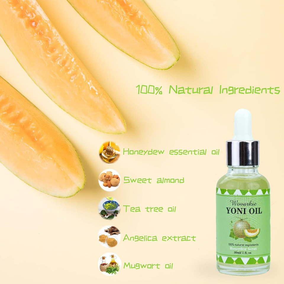 Yoni Soap Bars Yoni Wash & Yoni Oil Set Of 4, 2 * 5.29Oz Handmade Vaginal Soap Feminine Wash, 2 * 30Ml All Natural Feminine Oil, Ph Balance For Women Remove Odor Vaginal Deodorants, Honeydew