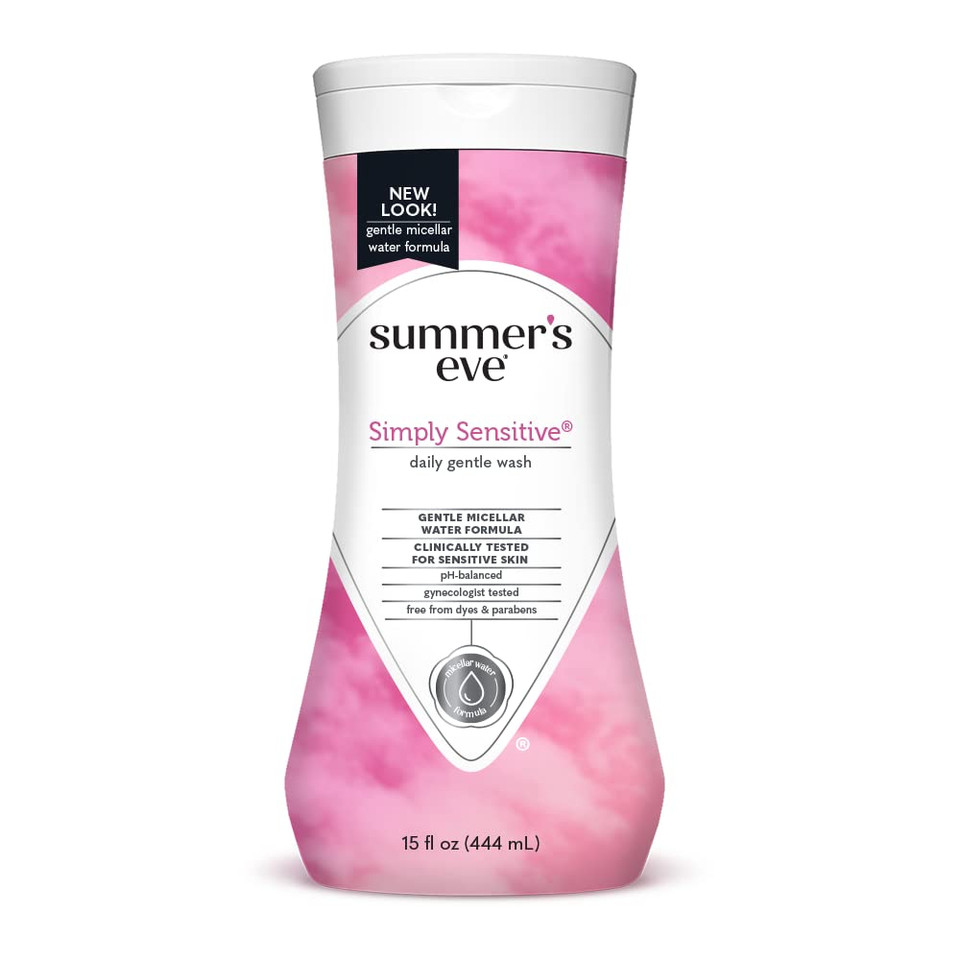 Summer'S Eve 5 In 1 Simply Sensitive Feminine Cleansing Wash For Sensitive Skin, 15.0 Fl Oz (Pack Of 1)