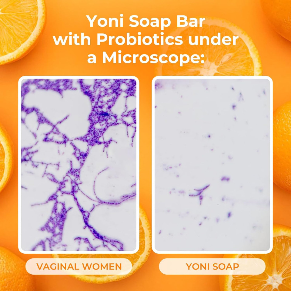 Yoni Soap & Yoni Oil & Feminine Wash Set For Women, Yoni Wash For Vaginal Ph Balance Remove Odor Moisturizing, Orange 1 Fl.Oz Feminine Oil & 5.07 Fl.Oz Vaginal Wash 3.53 Oz Yoni Soap Bar