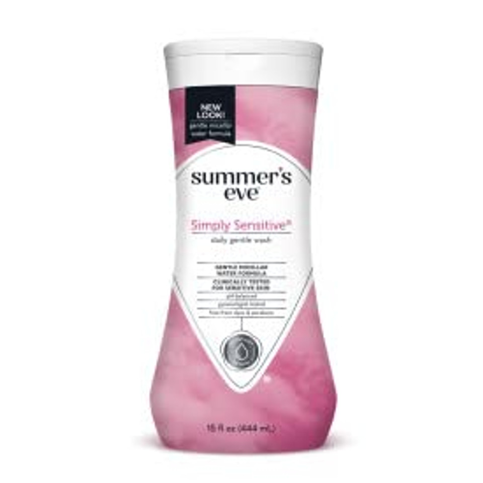 Summer'S Eve 5 In 1 Simply Sensitive Feminine Cleansing Wash For Sensitive Skin, 15.0 Fl Oz (Pack Of 2)
