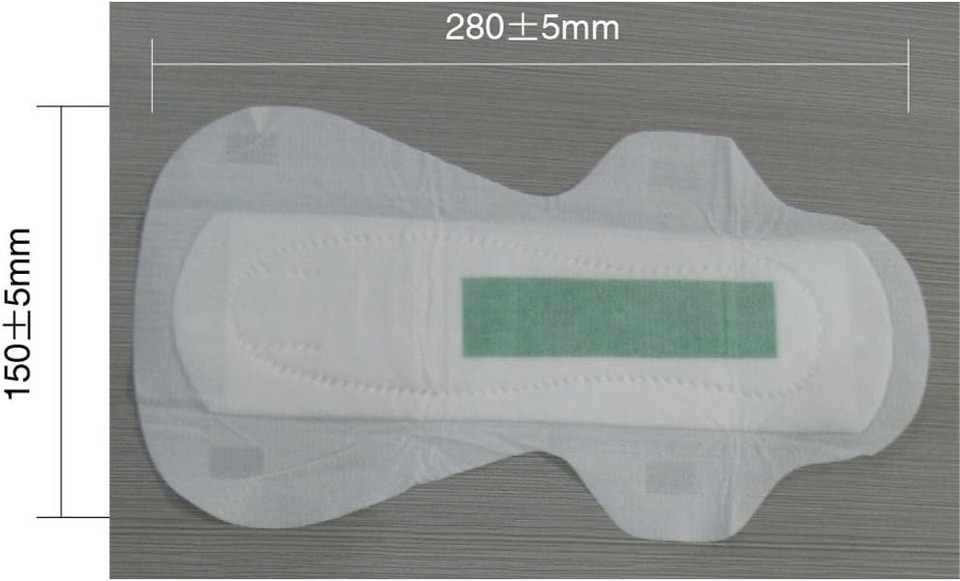 Shuya Patented Negative Ion Overnight Maxi Pads For Women With Wings For Heavy Flow, Herbal Scented,Size 285Mm (Pack Of 5)