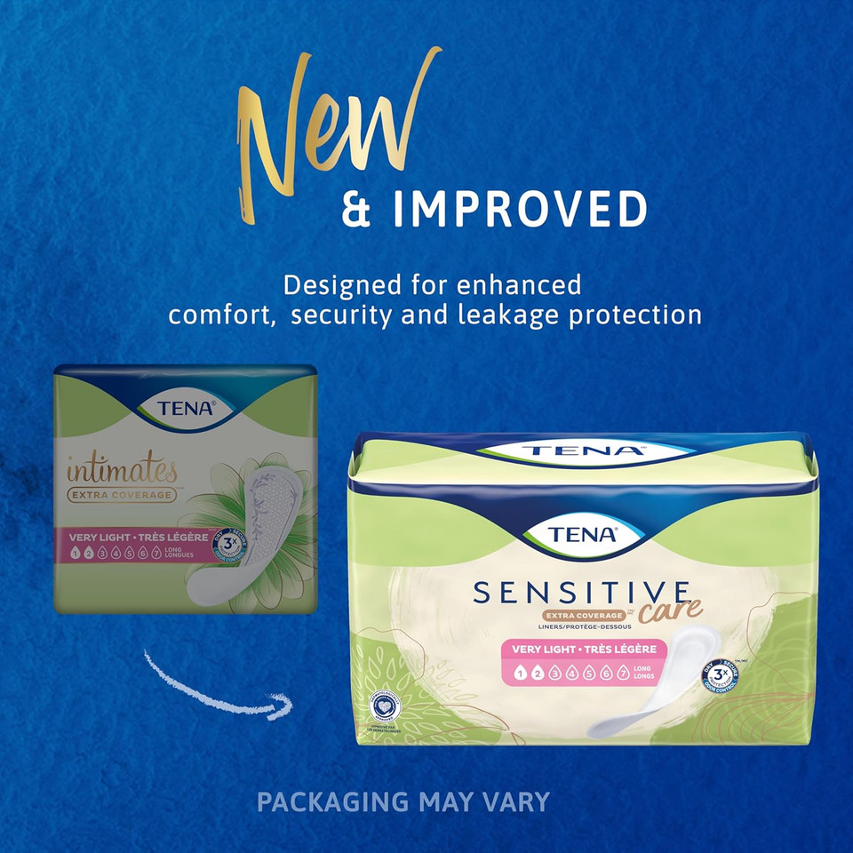Tena Incontinence Pads, Bladder Control & Postpartum For Women, Very Light Absorbency, Extra Coverage, Intimates - 200 Count