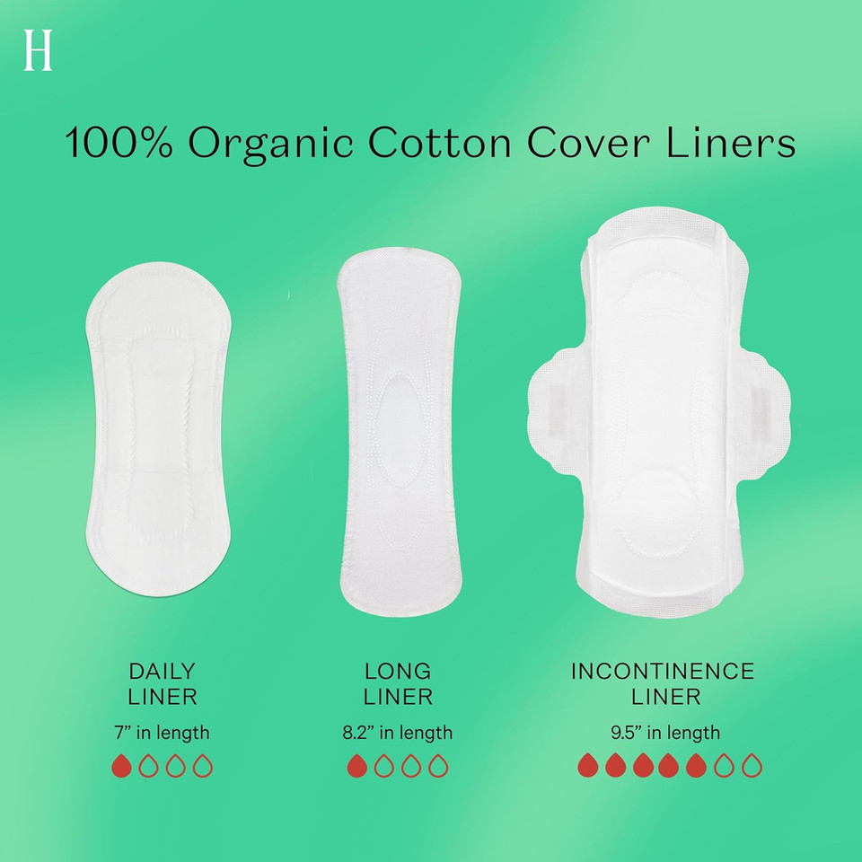 The Honey Pot Company - Herbal Panty Liners For Women - Incontinence Organic Panty Liners W/Wings - Infused W/Essential Oils For Cooling Effect - Postpartum Essentials - Feminine Care - Fsa - 20Ct