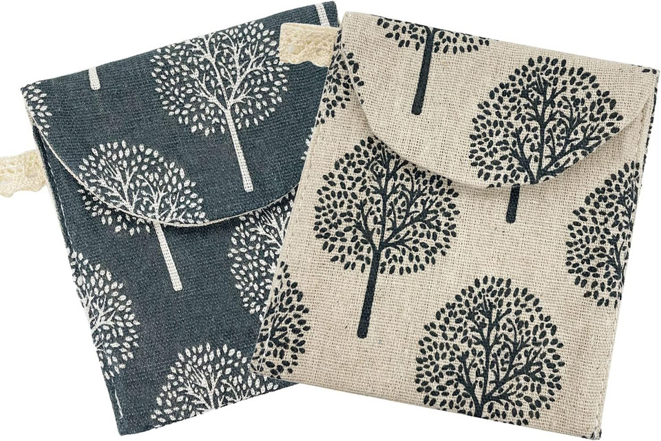 Sanitary Napkins Bag Menstrual Cup Pouch Nursing Pad Holder (Pack Of 2) (Q513402)