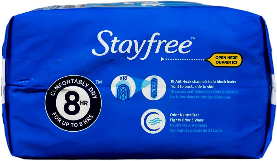 Stayfree Reg Maxi Pad 24C Size 24Ct Stayfree Regular Maxi Pad 24Ct