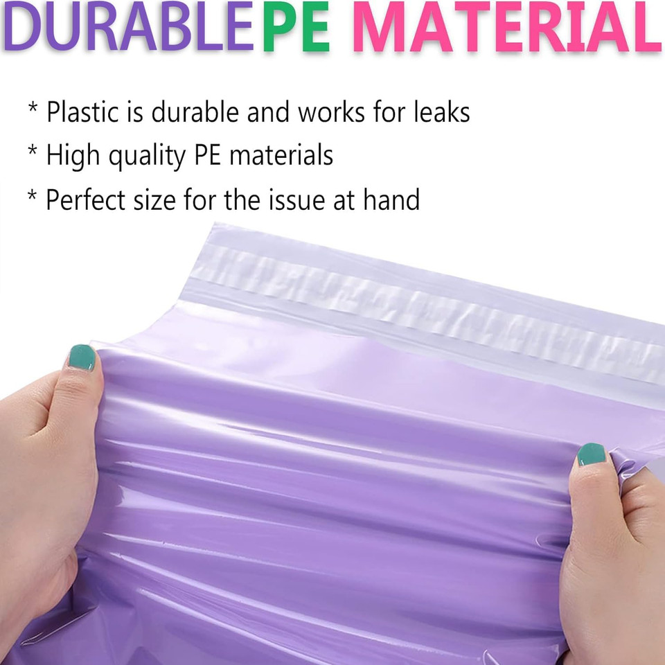 Sanitary Napkin Disposal Bags Self-Sealing 100Pcs Feminine Hygiene Disposal Trash Bags, Women Personal Privacy Protection For Sanitary Pads/Tampons/Diapers (Purple With Bag, 100Pcs, 9.8 * 5.8In)