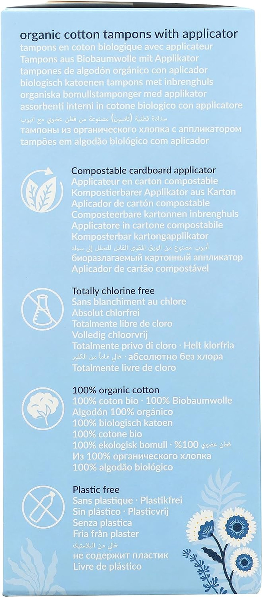 Natracare Organic Cotton Tampons With Cardboard Applicator, (1 Pack, 16 Tampons Total) Natracare Organic Cotton Tampons With Cardboard Applicator, (1 Pack, 16 Tampons Total)