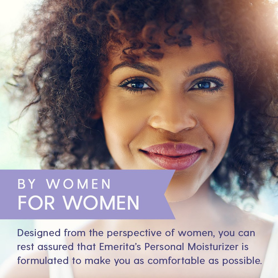 Emerita Personal Moisturizer | Intimate Skin Care For Vaginal Dryness | Water Based With Calendula & Vitamin E | Estrogen & Paraben Free | 4 Fl Oz