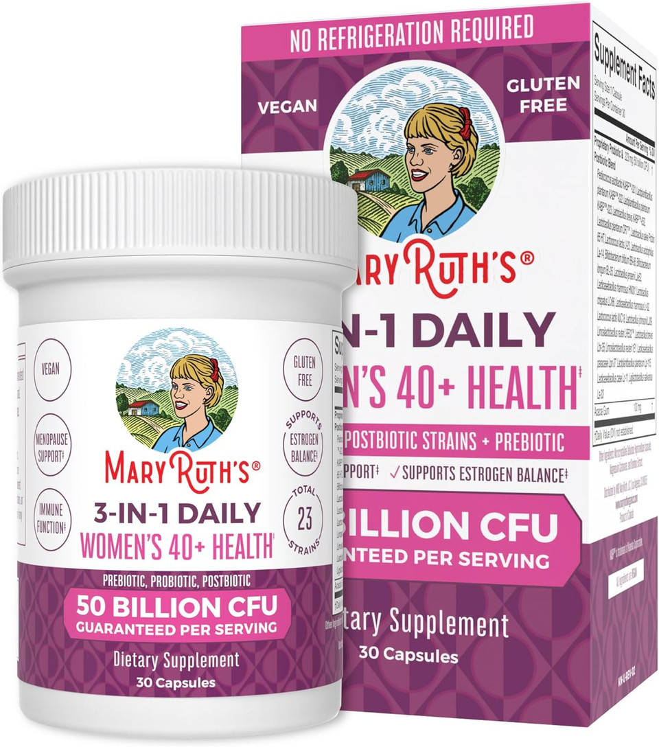 Mary Ruth'S 3 In 1 Women'S 40+ Health Probiotic, 30 Ct
