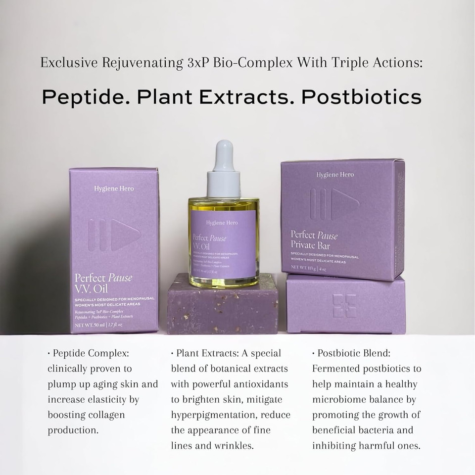 Perfect Pause Private Bar - Soap For Menopausal Women | All Natural, Handcrafted, Vegan And Gmo-Free