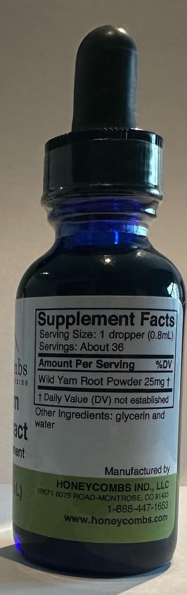 Wild Yam Root Extract Liquid  Natural Female Balance Supplement  Cold Pressed Menopausal Support or PMS Support Supplement for Women, 1 Fl Oz