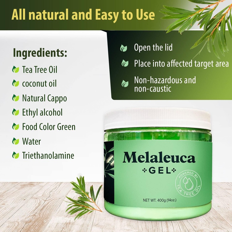 Melaleuca Gel All Natural Air Purifier, Odor Removing Freshener With 100% Australian Tea Tree Essential Oil. Clean Air In Moist Basements, Rv'S, Bathrooms, Boats, And More