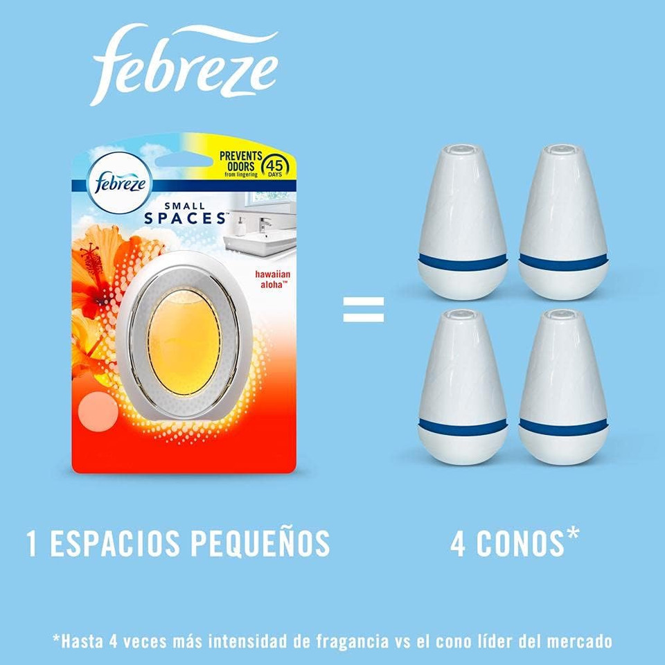 Febreze Small Spaces Air Freshener Hawiian Aloha, 25 Fl. Oz