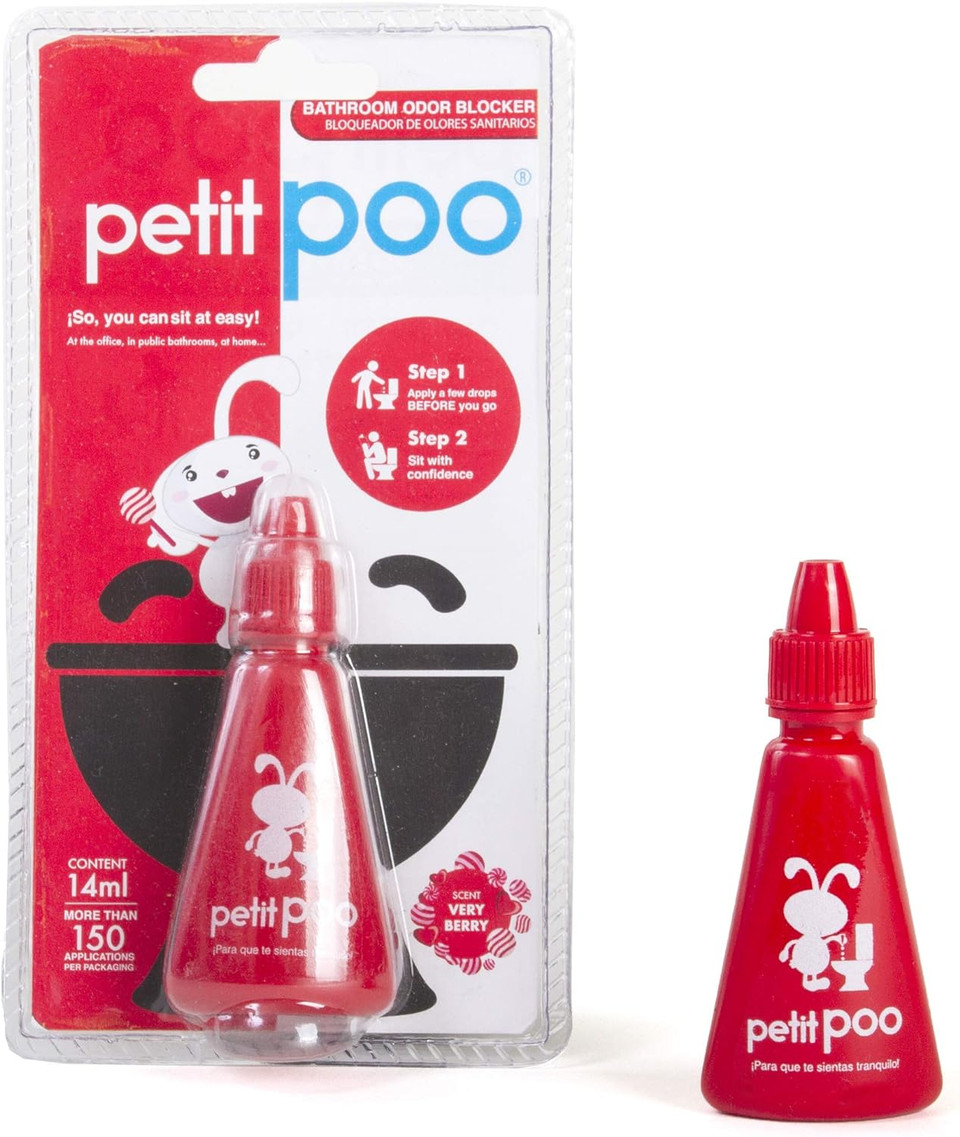 All Natural Toilet Odor Drops Eliminator Deodorizer Odor Blocker Liquid Blocker Air Freshener - Travel Dropper Personal Bottle (Strawberry)