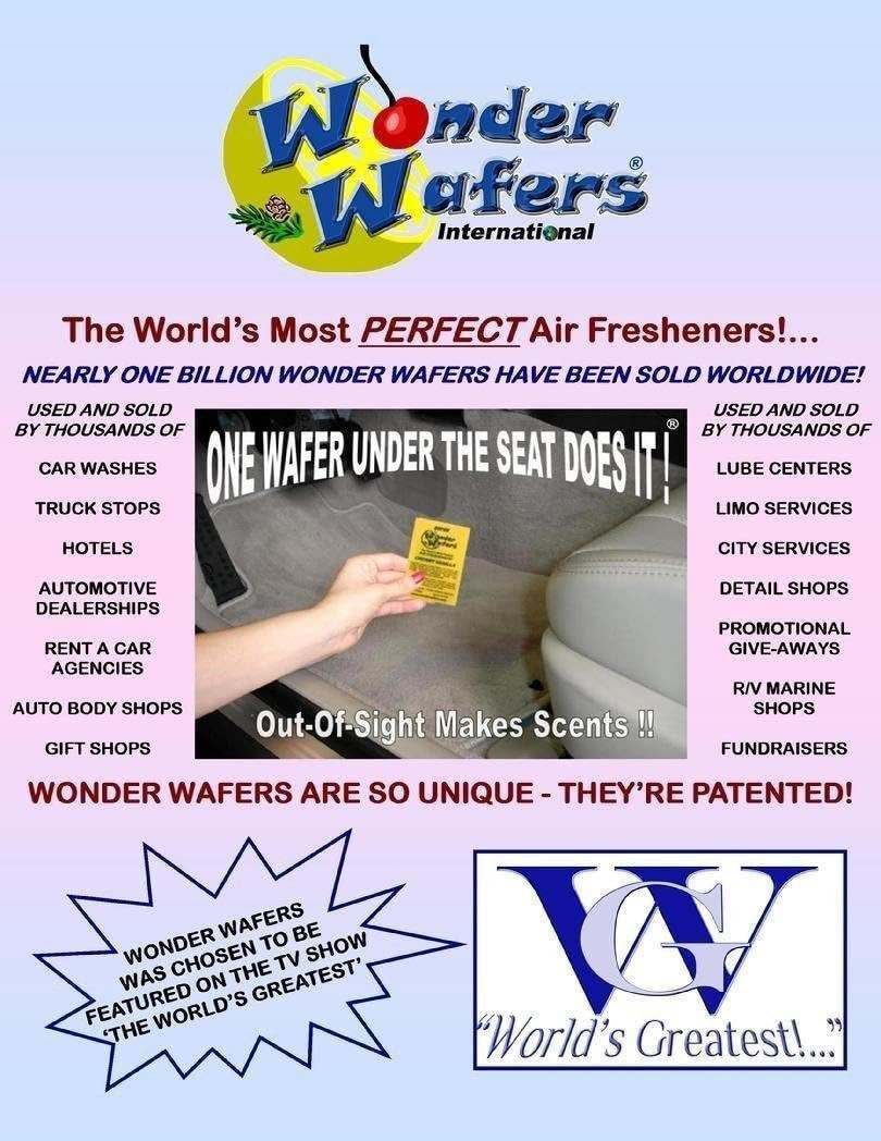 Wonder Wafers Air Fresheners 25Ct. Individually Wrapped, Strawberry Fragrance