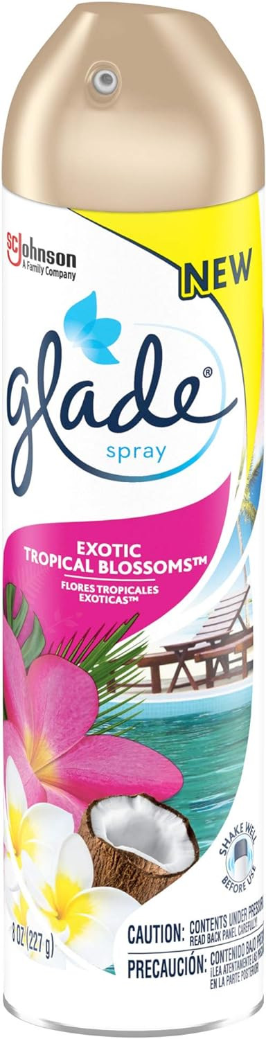 Glade Air Freshener, Room Spray, Exotic Tropical Blossoms, 8 Oz