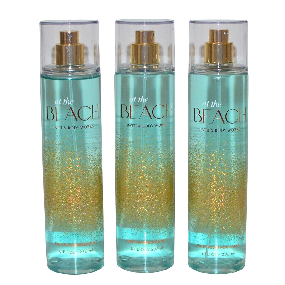 Bath & Body Works Fragrance Mist 3-Pack 8Oz Each (At The Beach)