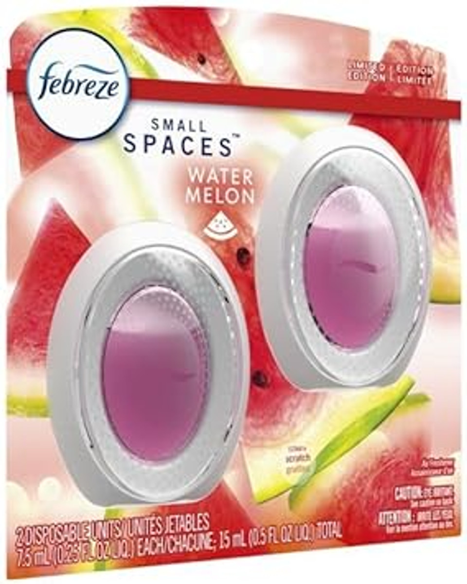 Febreze Small Spaces Air Freshener Watermelon, 25 Fl Oz, 2 Pk