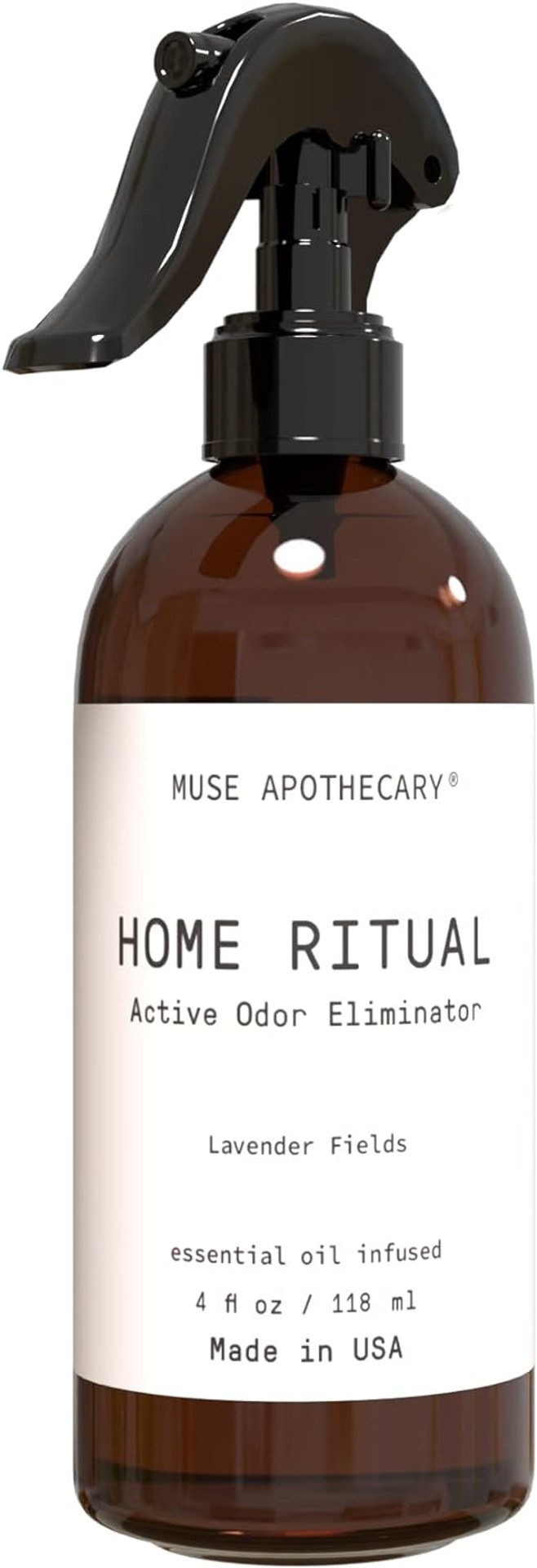 Muse Apothecary Home Ritual Active Odor Eliminator Spray - Odor Eliminator For Home - Furniture Deodorizer Spray & Bathroom Odor Eliminator - Essential Oil Air Freshener - 4Oz, Lavender Fields Muse Apothecary Home Ritual Active Odor Eliminator Spray - Odor Eliminator For Home - Furniture Deodorizer Spray & Bathroom Odor Eliminator - Essential Oil Air Freshener - 4Oz, Lavender Fields