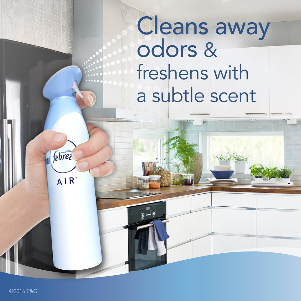 Febreze Odor-Eliminating Air Freshener, Heavy Duty Crisp Clean, 8.8 Fl Oz