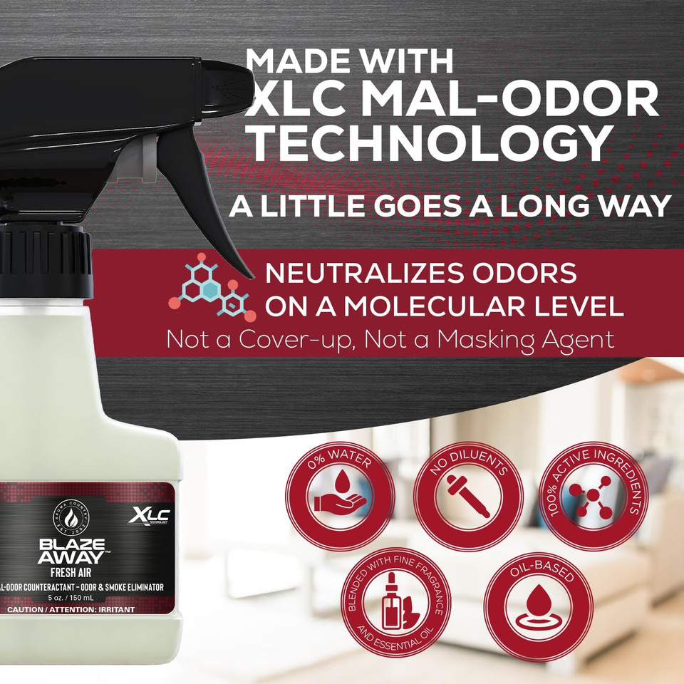Odor Eliminator & Smoke Neutralizer Spray (Fresh Air, 5 Oz.)