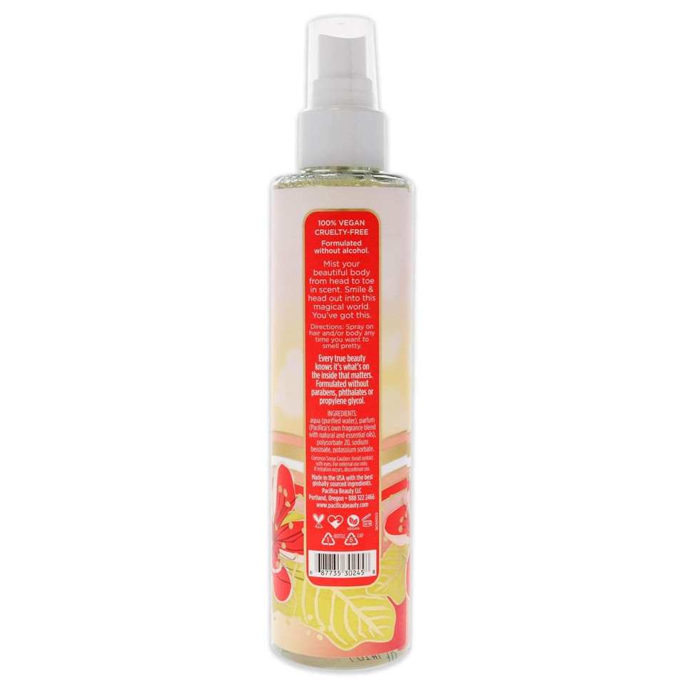 Pacifica Beauty Perfumed Hair & Body Mist, Hawaiian Ruby Guava, 6 Fl Oz (1 Count)