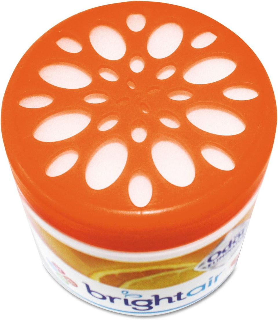 Bright Air Solid Air Freshener And Odor Eliminator, Mandarin Orange And Fresh Lemon Scent, 14 Ounces