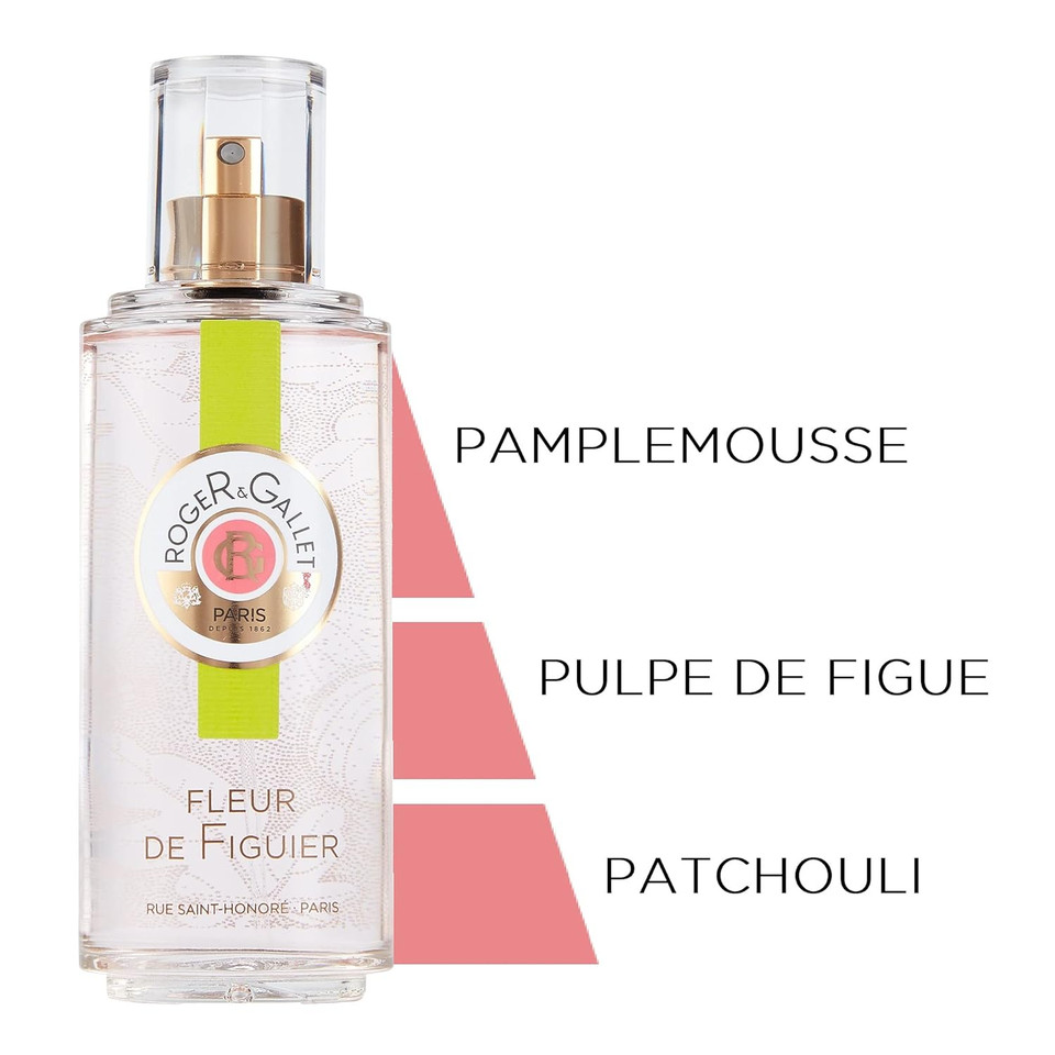 Roger & Gallet | Fragrant Water Body Spray For Women | Fleur De Figuier 3.3 Fluid Oz3.30 Fl Oz (Pack Of 1)