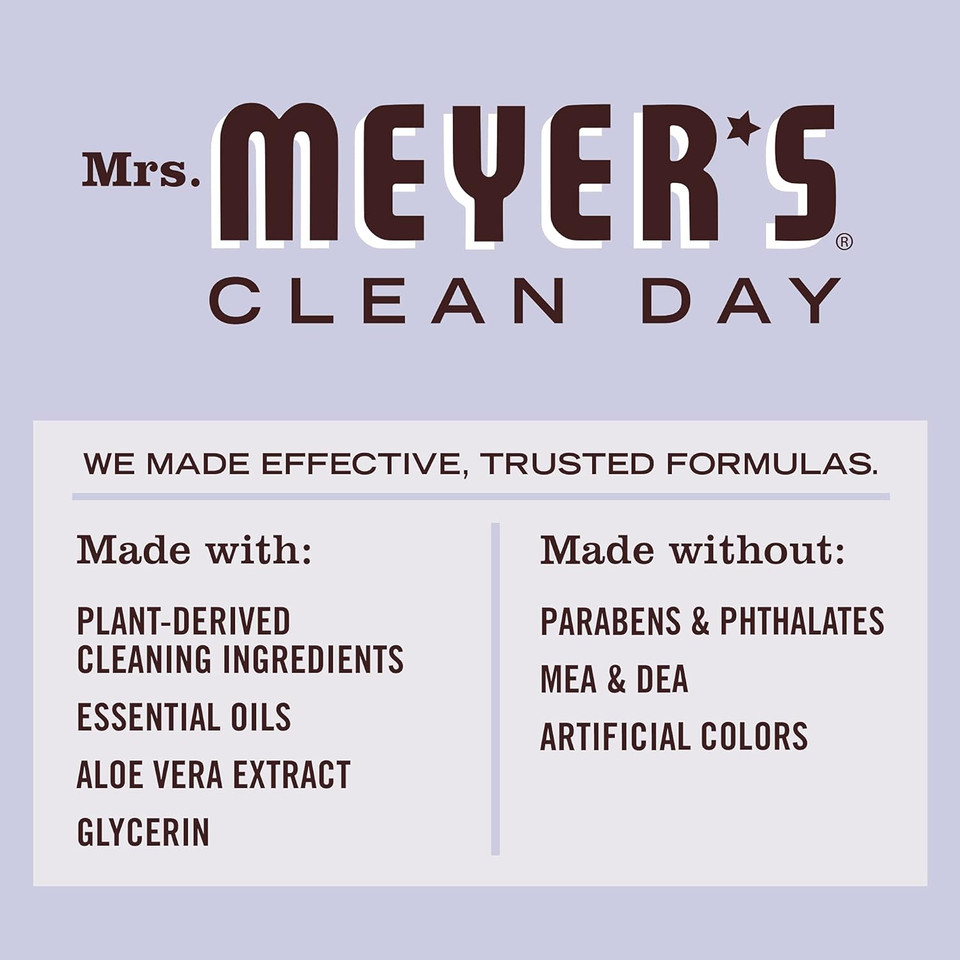 Mrs. Meyer'S Clean Day Liquid Dish Soap, Cruelty Free Formula, Lavender Scent, 16 Oz
